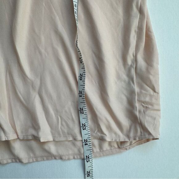 Vince Utility Pocket Stitch Short Sleeve Shirt Rose Water Size X-Small NWT - Picture 5 of 6